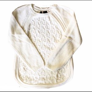 New Directions white roundneck sweater